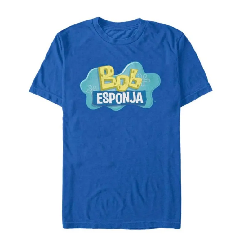 SpongeBob Bob Esponja Logo Adult T-Shirt sold by Paramount Shop