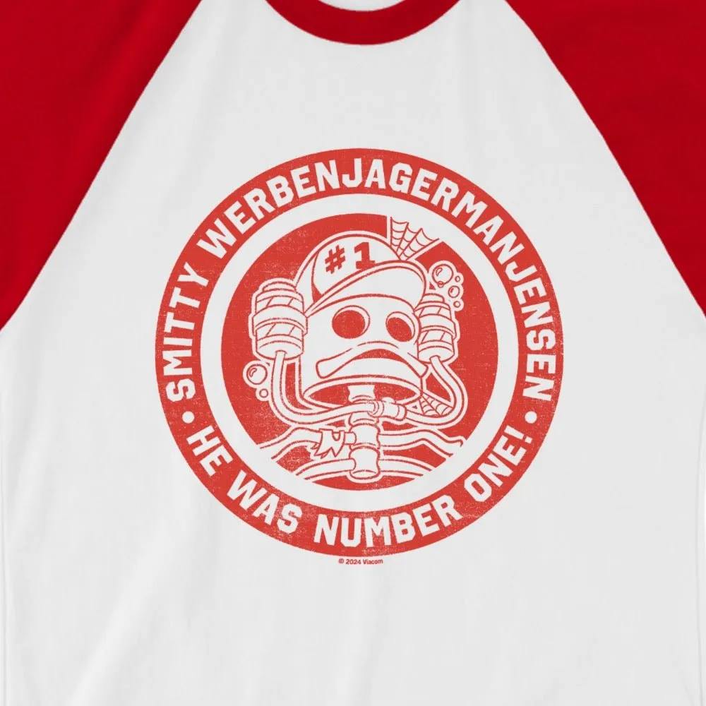 Spongebob Squarepants Smitty WerbenJagerManJensen Unisex Raglan T-Shirt sold by Paramount Shop product image thumbnail 3