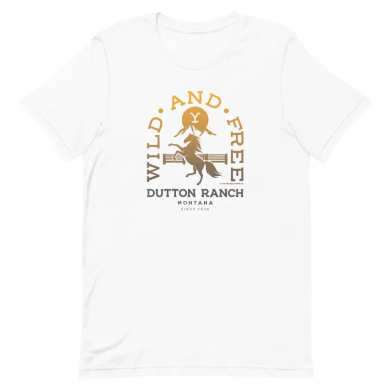 Yellowstone Wild And Free Unisex T-Shirt sold by Paramount Shop