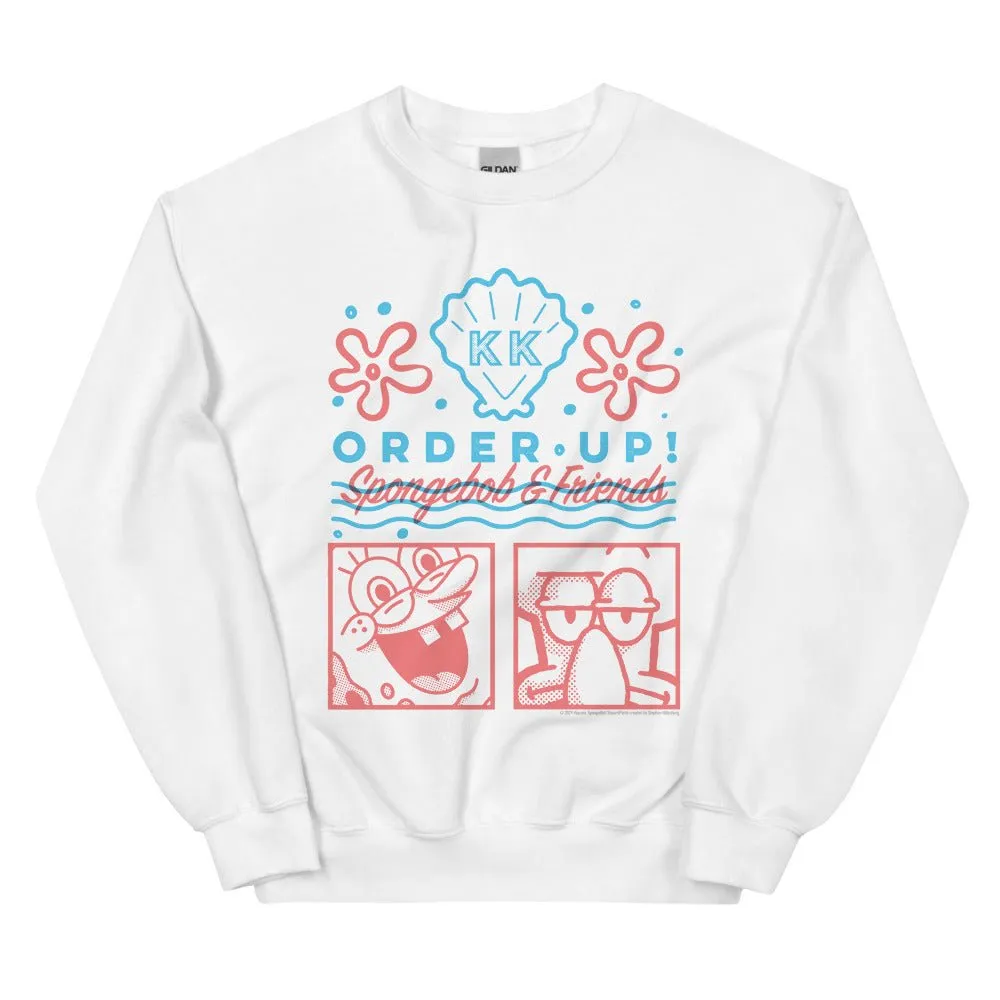 SpongeBob SquarePants Order Up Unisex Crewneck sold by Paramount Shop