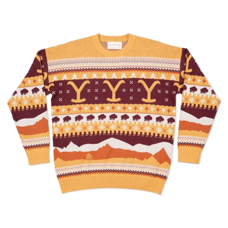 Yellowstone 2024 Exclusive Knit Holiday Sweater sold by Paramount Shop