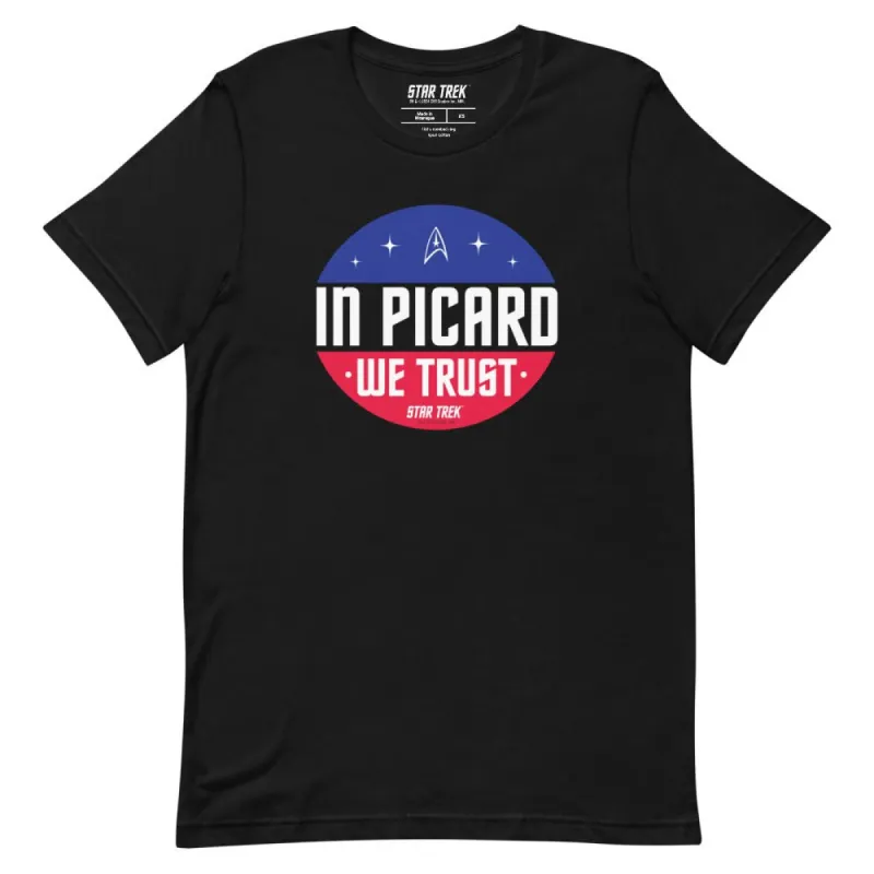 Star Trek In Picard We Trust Unisex T-Shirt sold by Paramount Shop