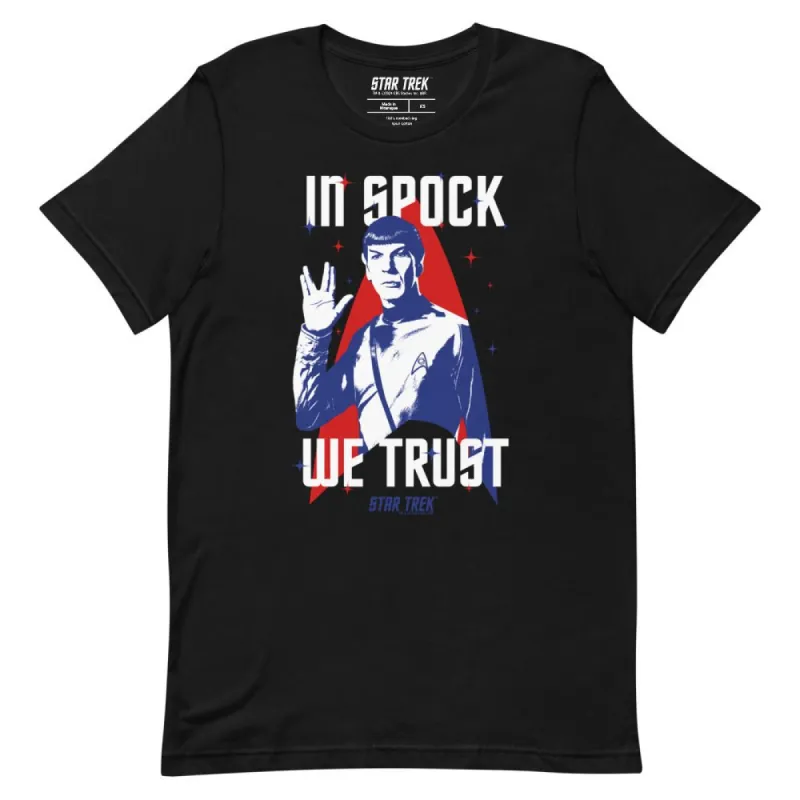 Star Trek In Spock We Trust Unisex T-Shirt made by Paramount Shop