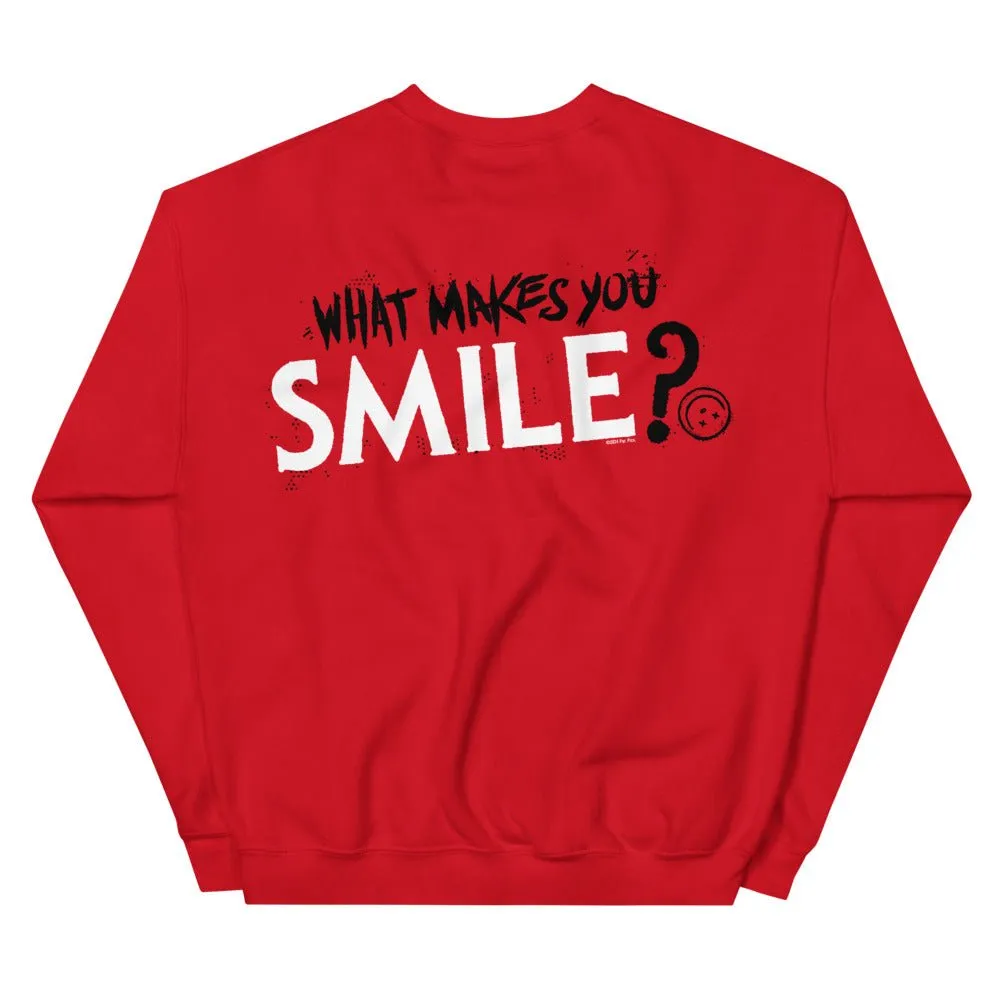 Smile What Makes You Smile? Unisex Crewneck Sweatshirt sold by Paramount Shop product image thumbnail 2