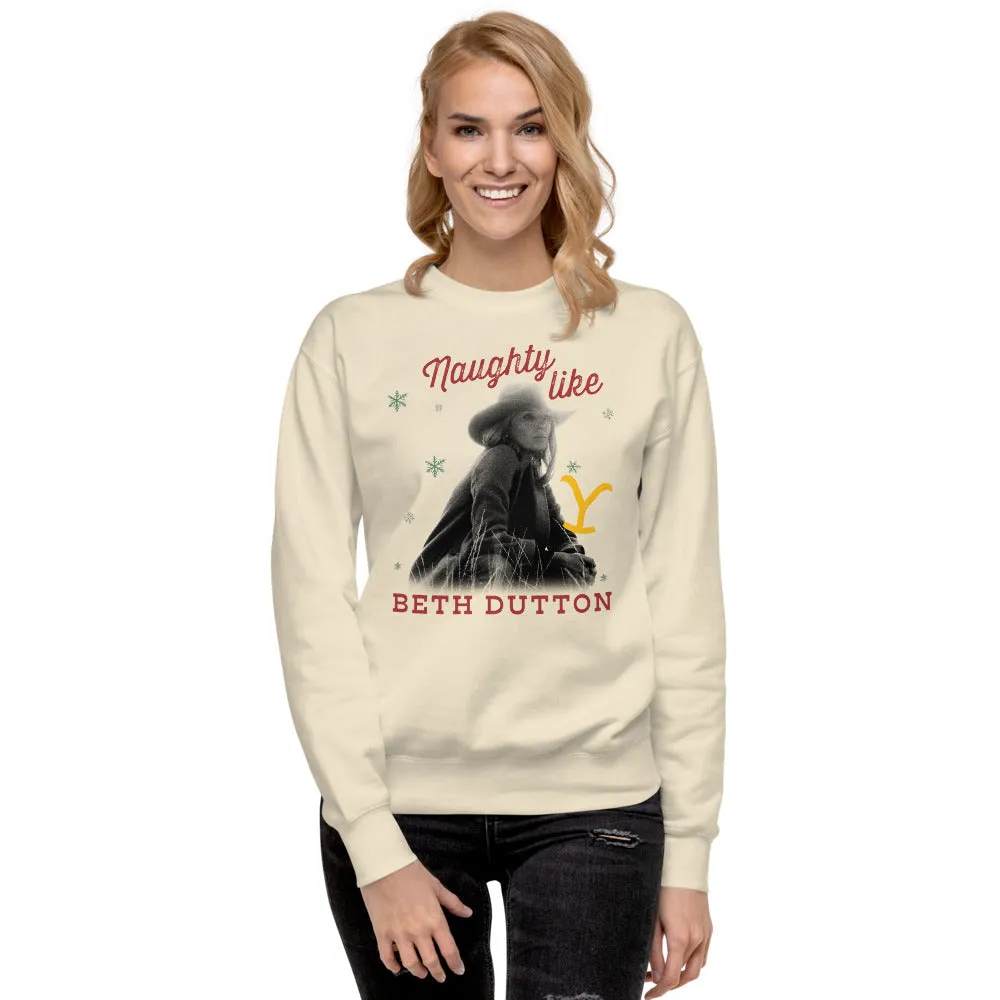 Yellowstone Naughty Like Beth Dutton Unisex Sweatshirt sold by Paramount Shop product image thumbnail 4