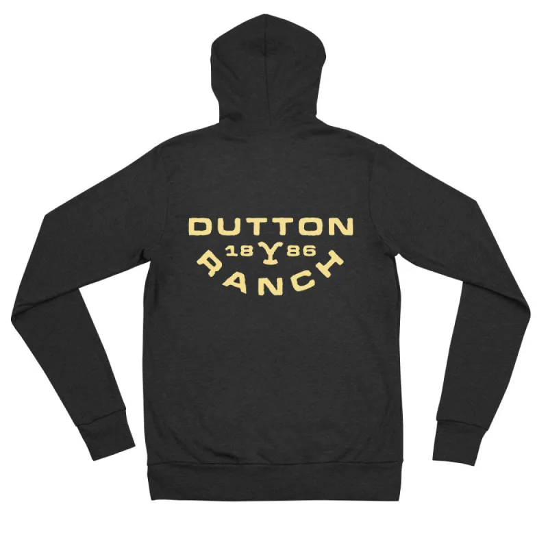 Yellowstone Dutton Ranch Unisex Lightweight Zip-Up Hoodie sold by Paramount Shop
