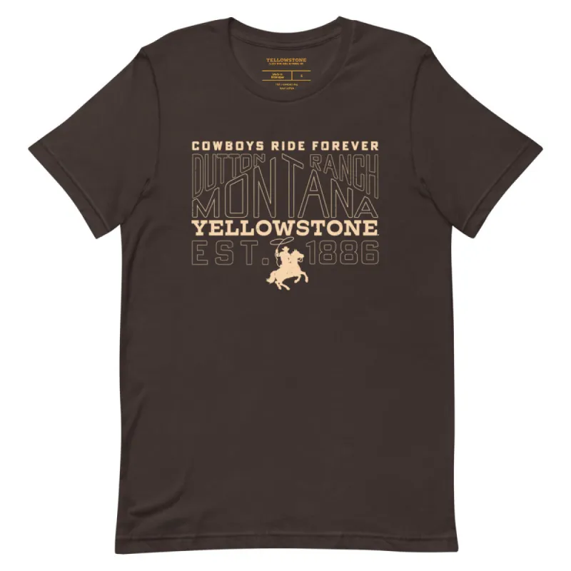 Yellowstone Cowboys Ride Forever Unisex T-Shirt sold by Paramount Shop