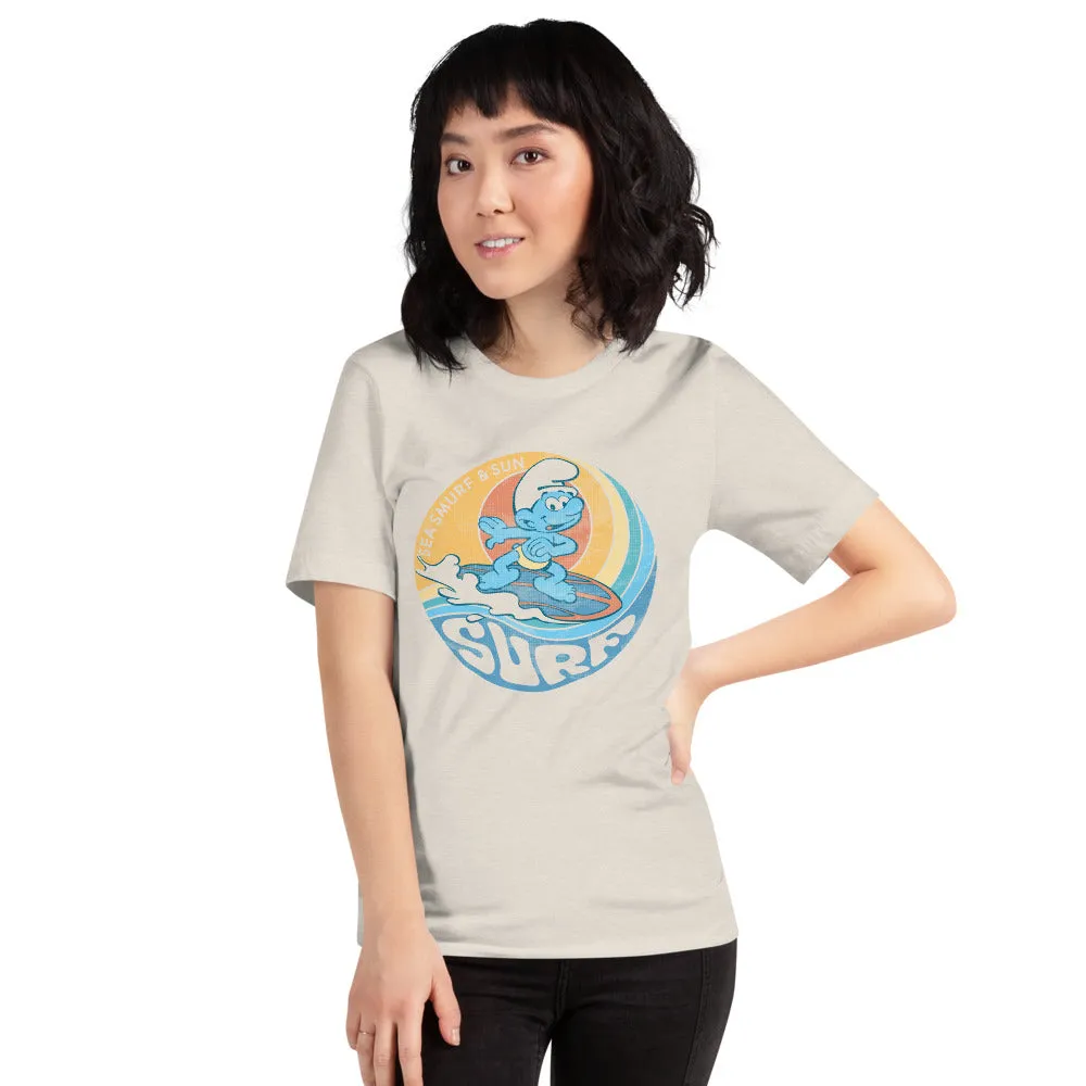 The Smurfs Sea Smurf And Sun Surf Unisex T-Shirt sold by Paramount Shop product image thumbnail 3