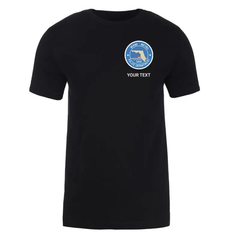 Dexter Miami Metro Police Badge Personalized Adult Short Sleeve T-Shirt sold by Paramount Shop