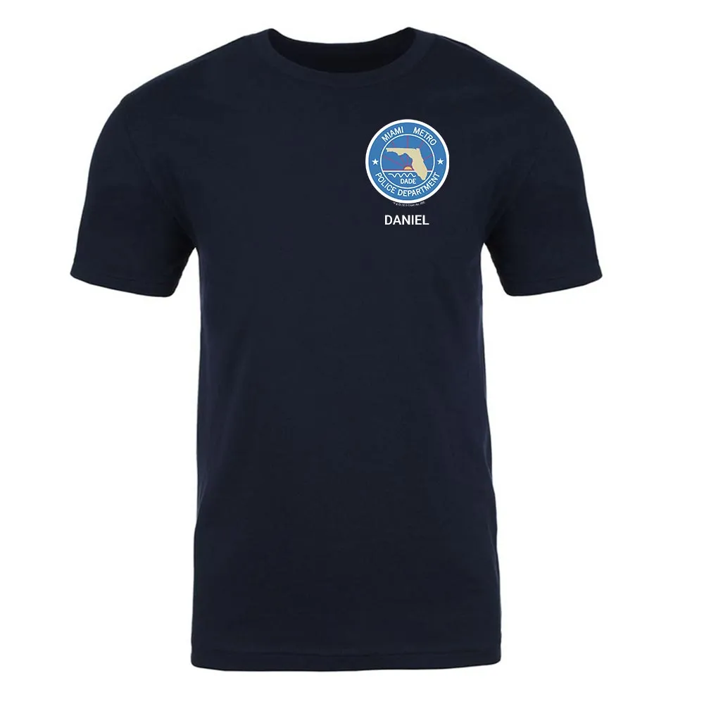 Dexter Miami Metro Police Badge Personalized Adult Short Sleeve T-Shirt sold by Paramount Shop product image thumbnail 2