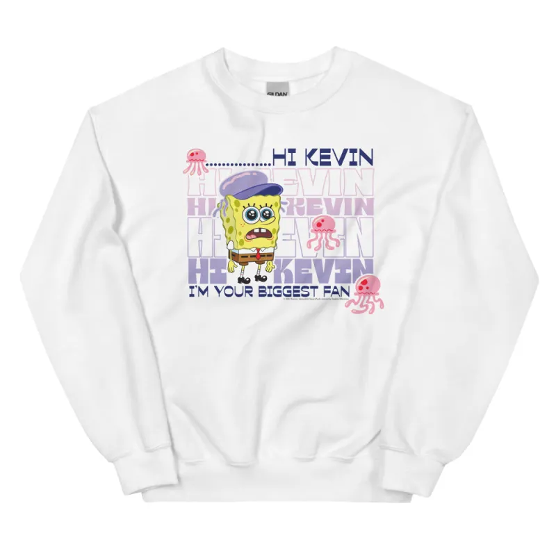 SpongeBob SquarePants Hi Kevin Fleece Crewneck Sweatshirt sold by Paramount Shop