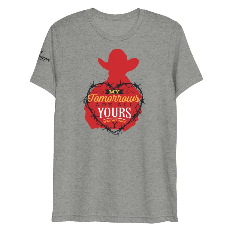 Yellowstone My Tomorrows Are All Yours Cowboy Unisex Tri-Blend T-Shirt sold by Paramount Shop