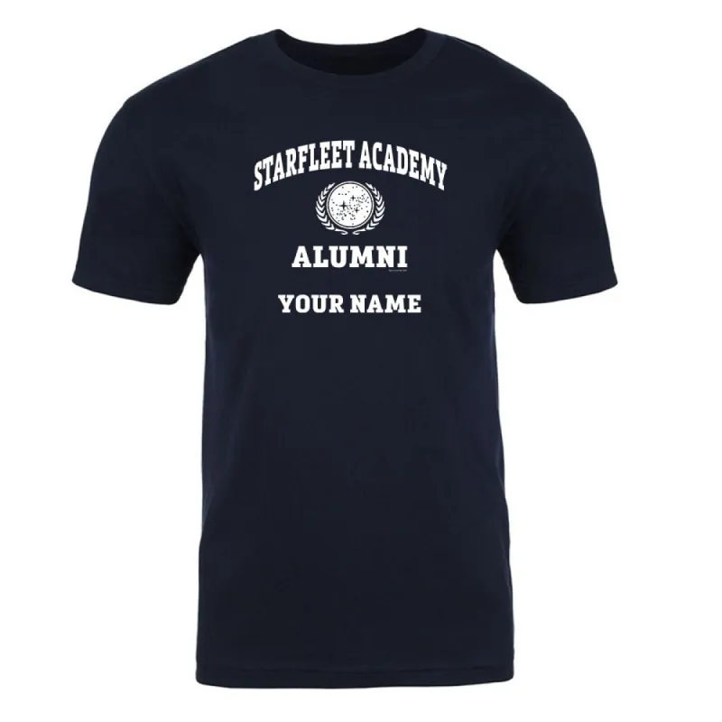 Star Trek Starfleet Academy Alumni Personalized Adult Short Sleeve T-Shirt sold by Paramount Shop