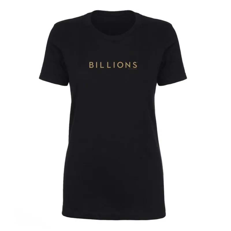 Billions Gold Logo Women's Short Sleeve T-Shirt sold by Paramount Shop