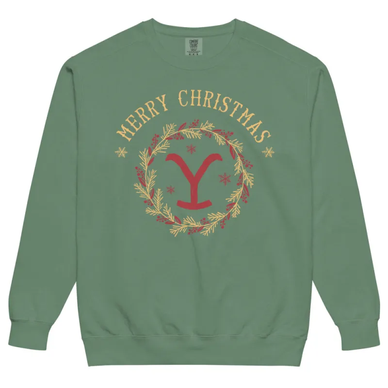 Yellowstone Merry Christmas Comfort Colors Sweatshirt sold by Paramount Shop