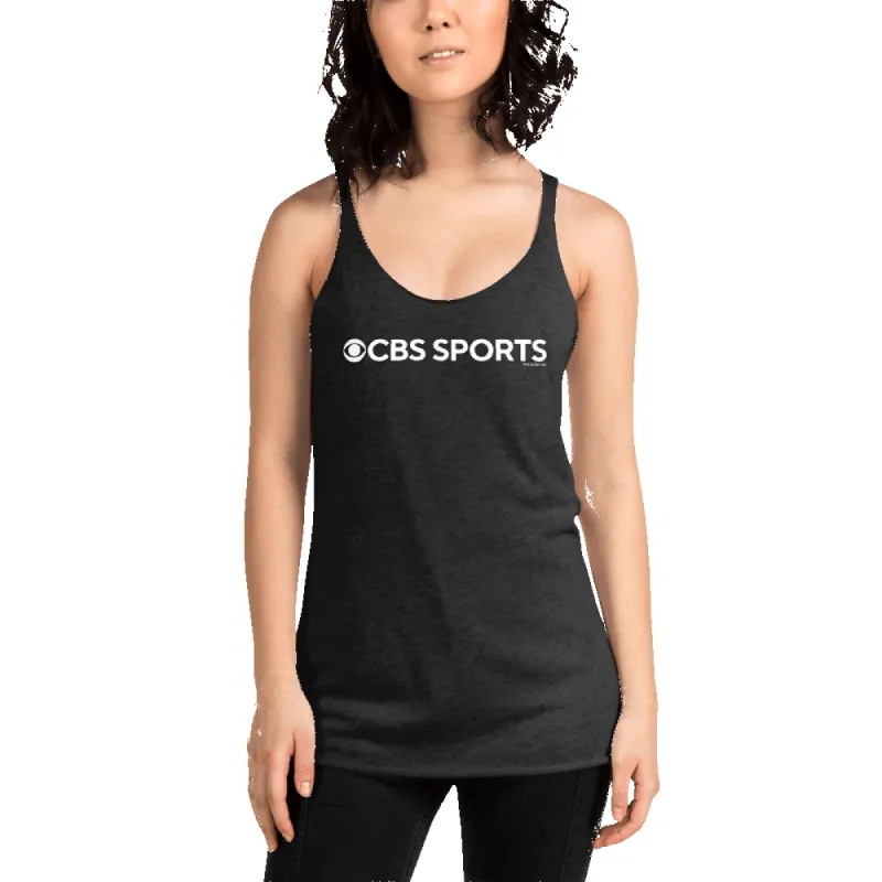 CBS Sports Logo Women's Tri-Blend Racerback Tank Top sold by Paramount Shop