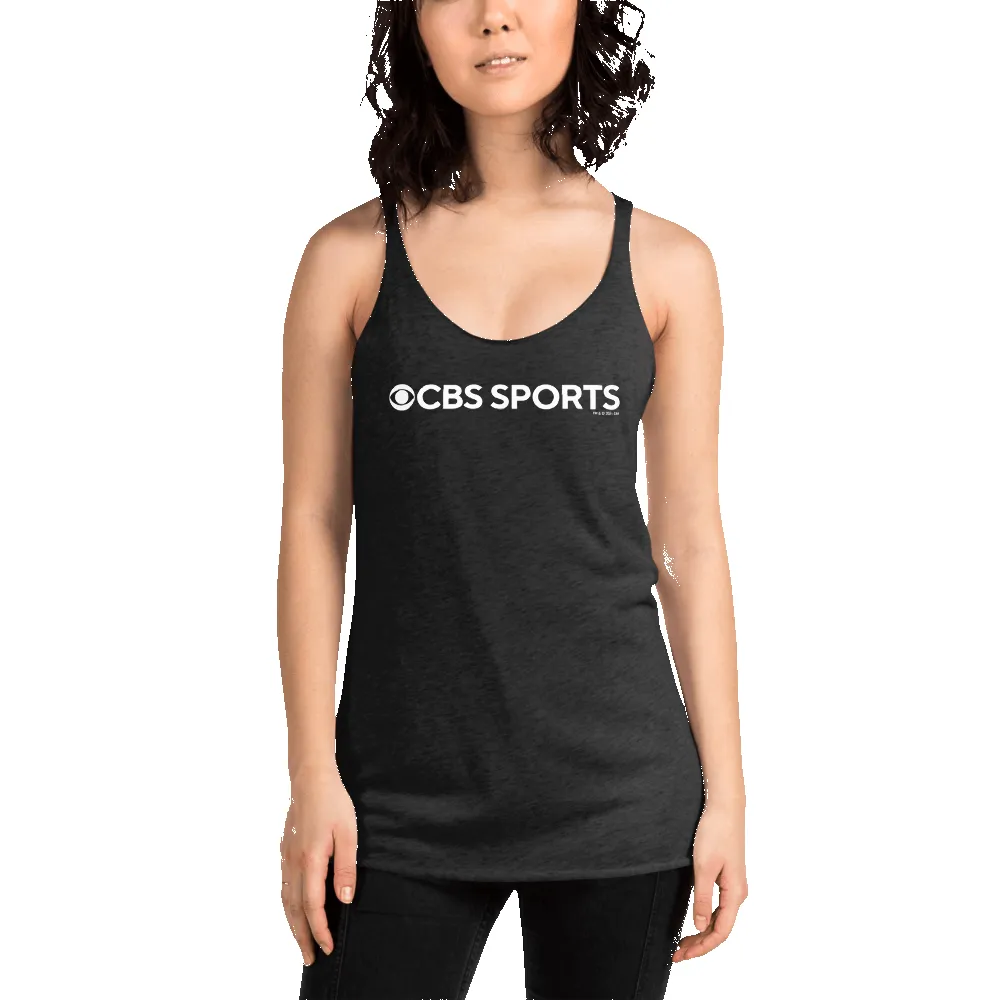 CBS Sports Logo Women's Tri-Blend Racerback Tank Top sold by Paramount Shop