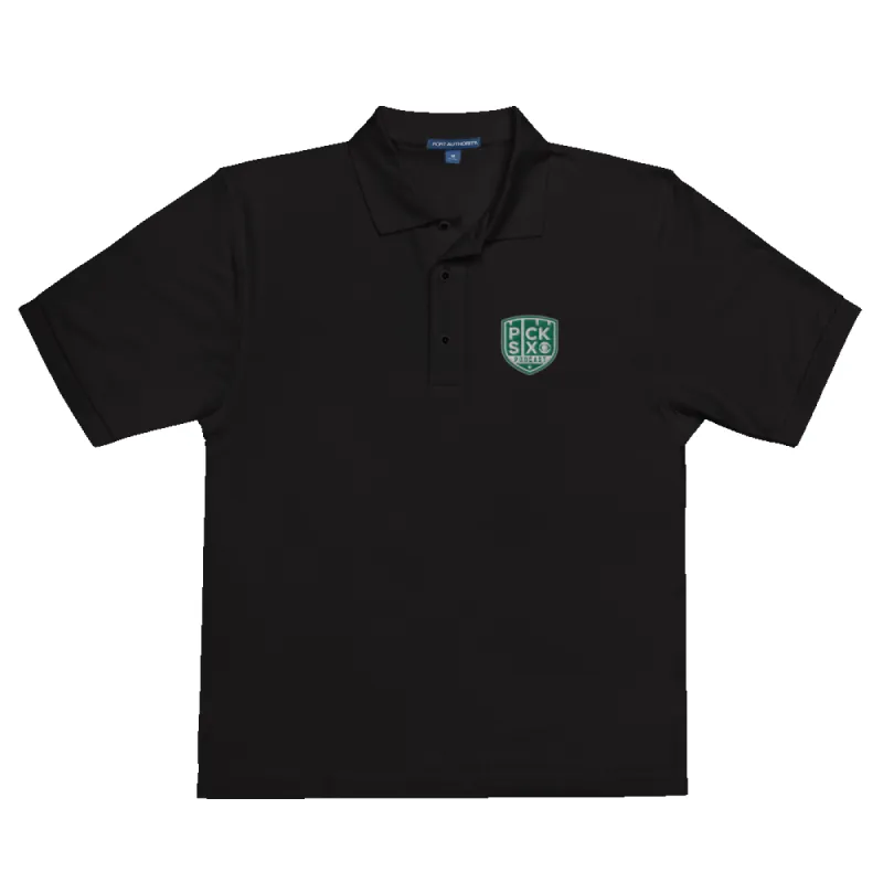 Pick Six Podcast Logo Premium Polo Shirt sold by Paramount Shop