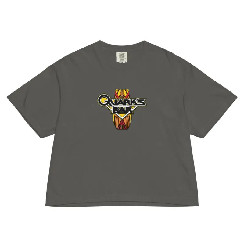 Star Trek: Deep Space Nine Women's Boxy T-Shirt Quark's Bar made by Paramount Shop