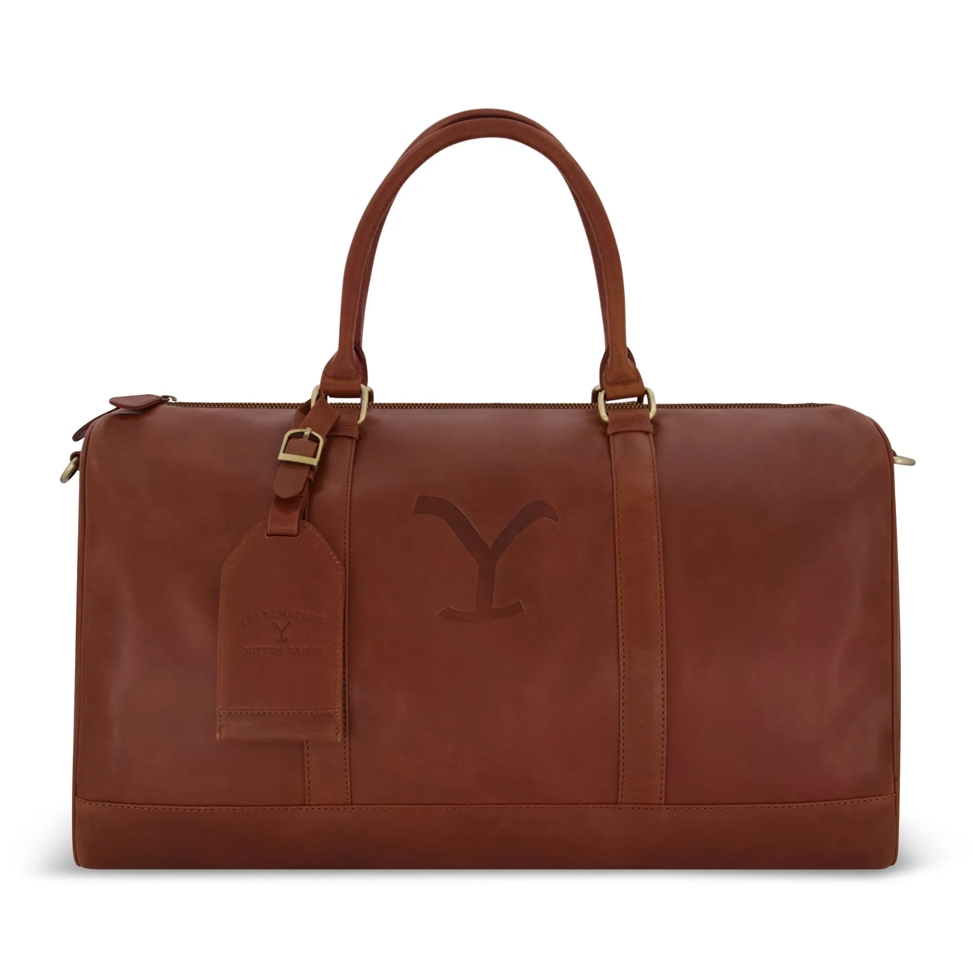 Yellowstone Hand-Crafted Genuine Leather Duffel Bag sold by Paramount Shop product image thumbnail 2