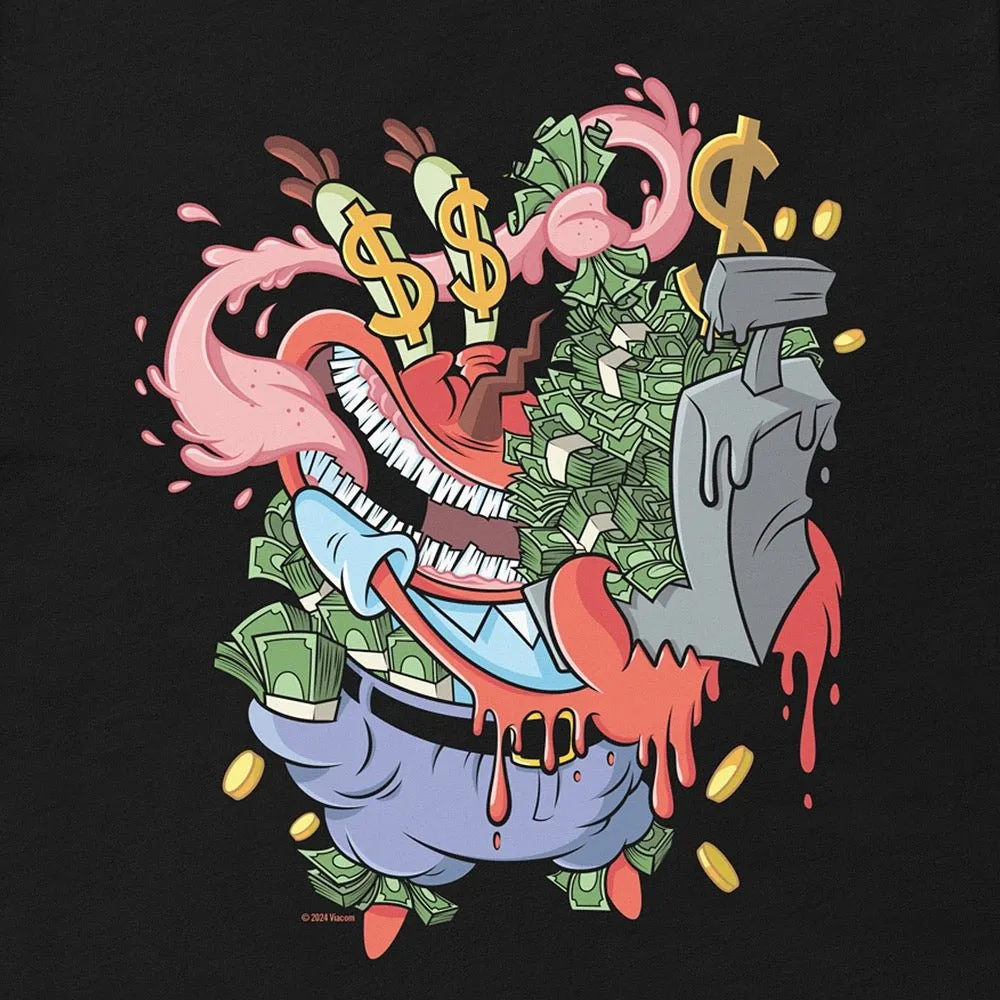 Spongebob Squarepants Mr. Krabs Krusty Pants Adult T-Shirt sold by Paramount Shop product image thumbnail 2