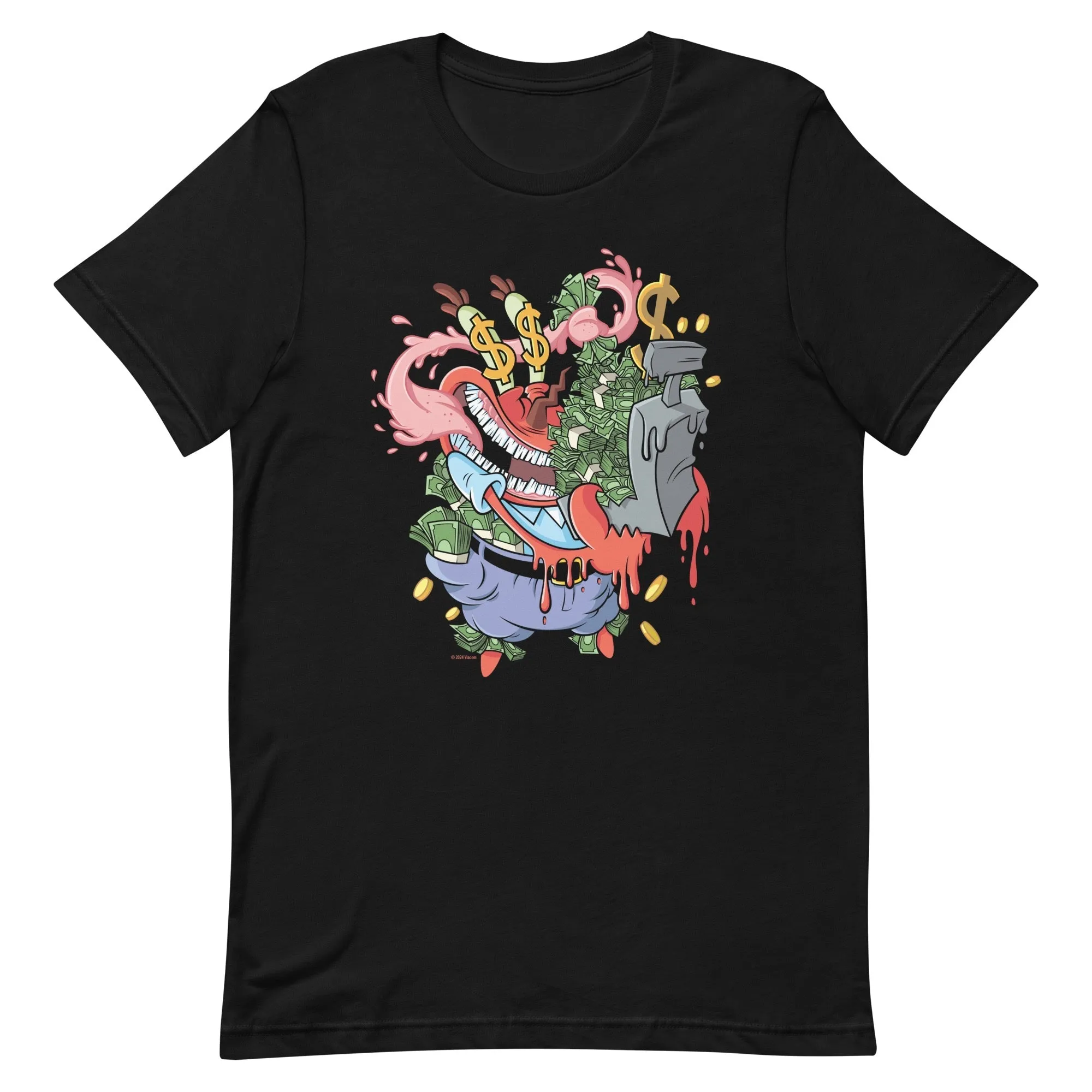 Spongebob Squarepants Mr. Krabs Krusty Pants Adult T-Shirt sold by Paramount Shop