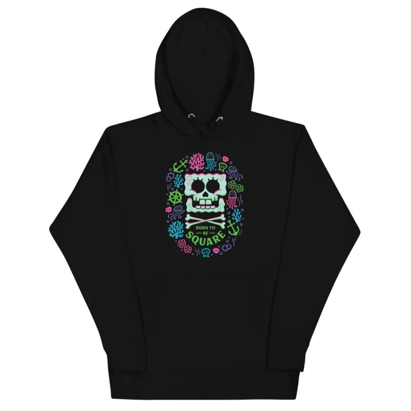 The SpongeBob Movie: Search For Squarepants Born To Be Square Unisex Premium Hoodie made by Paramount Shop