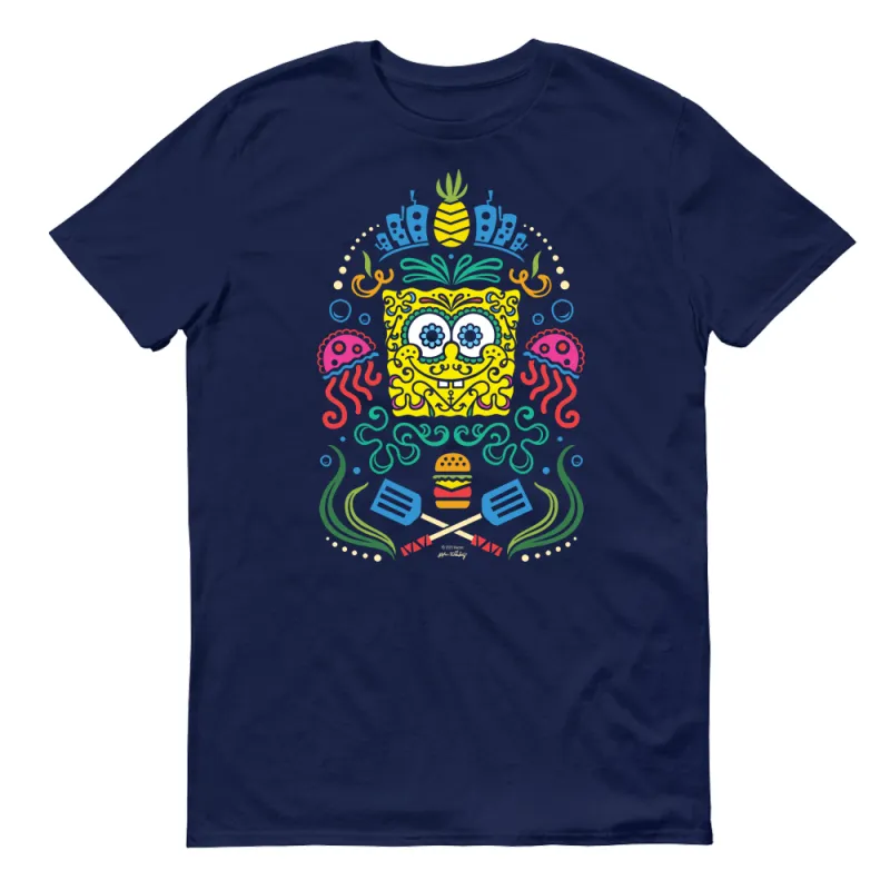 SpongeBob Sugar Sponge Full Color Adult Short Sleeve T-Shirt made by Paramount Shop