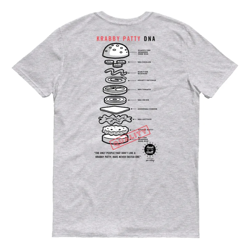 SpongeBob SquarePants The Krusty Krab DNA Adult Short Sleeve T-Shirt made by Paramount Shop