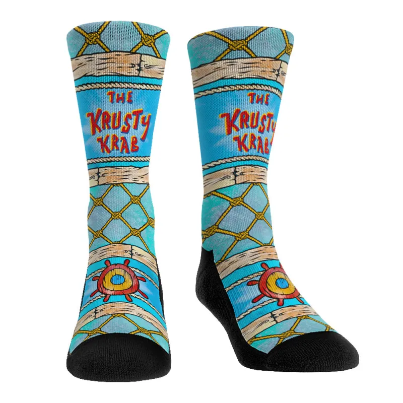 SpongeBob SquarePants Krusty Krab Interior Elements Socks made by Paramount Shop