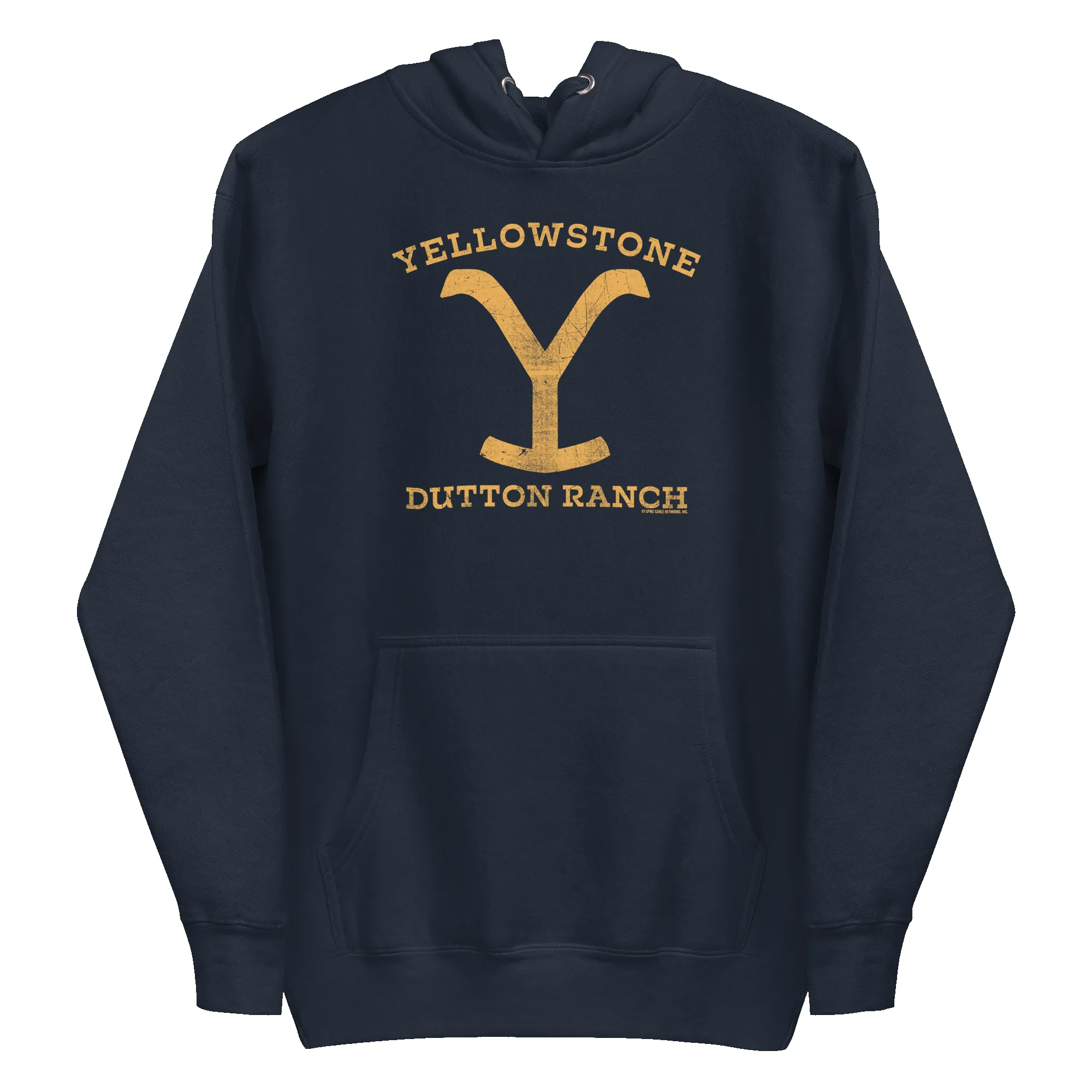Yellowstone Dutton Ranch Distressed Logo Unisex Premium Hoodie sold by Paramount Shop product image thumbnail 4