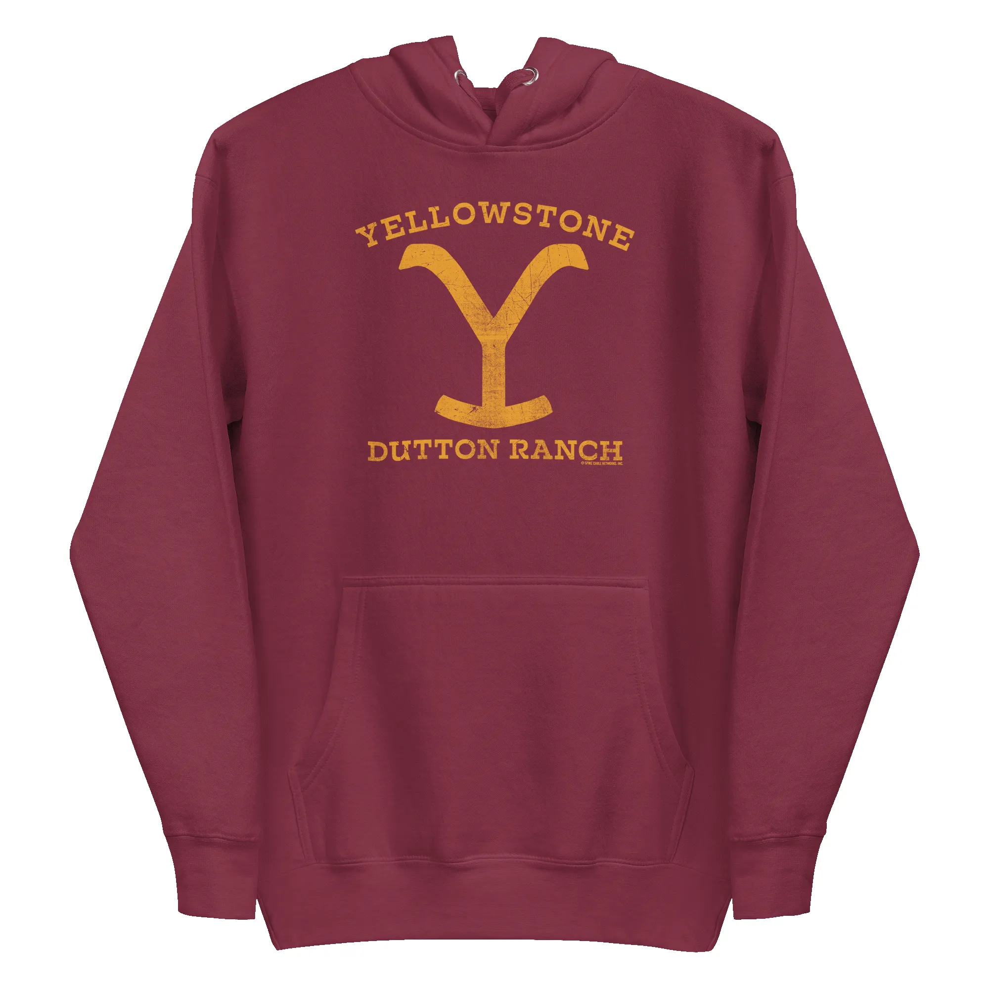 Yellowstone Dutton Ranch Distressed Logo Unisex Premium Hoodie sold by Paramount Shop product image thumbnail 2