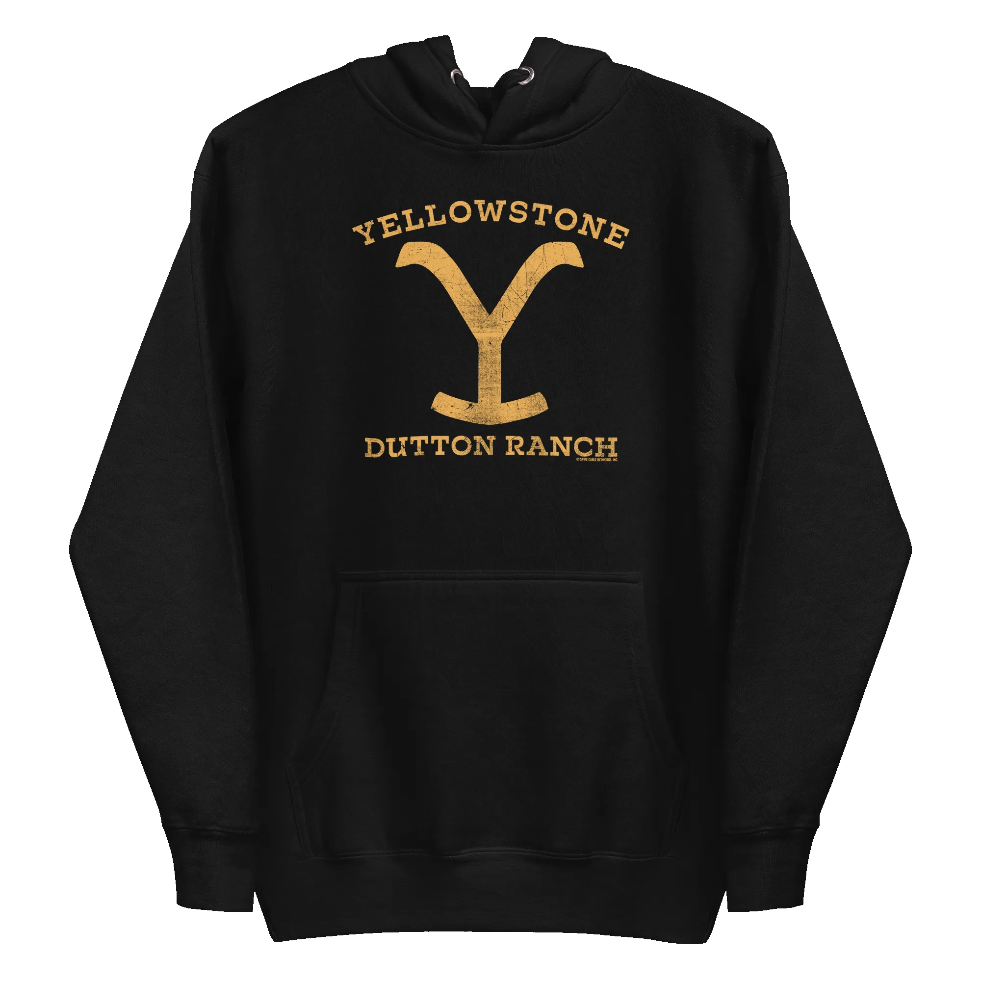 Yellowstone Dutton Ranch Distressed Logo Unisex Premium Hoodie sold by Paramount Shop