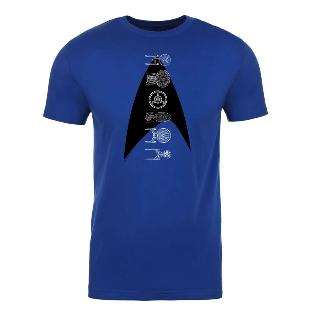 Star Trek Ships of the Line Delta Adult Short Sleeve T-Shirt sold by Paramount Shop product image thumbnail 2
