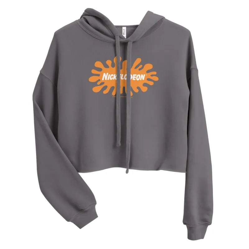 Retro Nickelodeon Women's Fleece Crop Hooded Sweatshirt sold by Paramount Shop