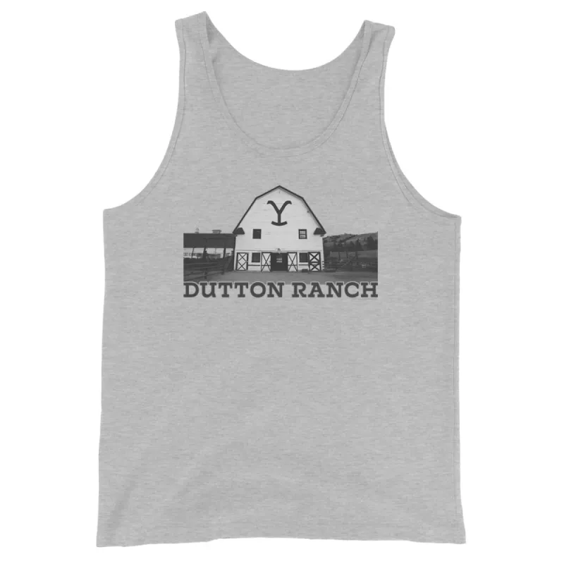 Yellowstone Dutton Ranch Barn Unisex Tank Top sold by Paramount Shop