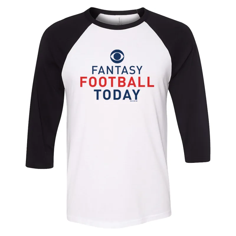 Fantasy Football Today Logo 3/4 Sleeve Baseball T-Shirt sold by Paramount Shop