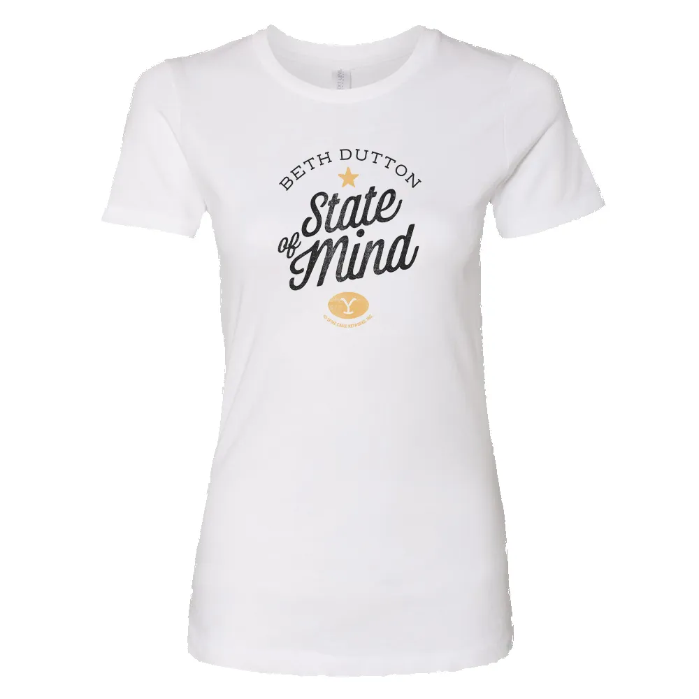 Yellowstone Beth Dutton State of Mind Women's Short Sleeve T-Shirt sold by Paramount Shop product image thumbnail 3