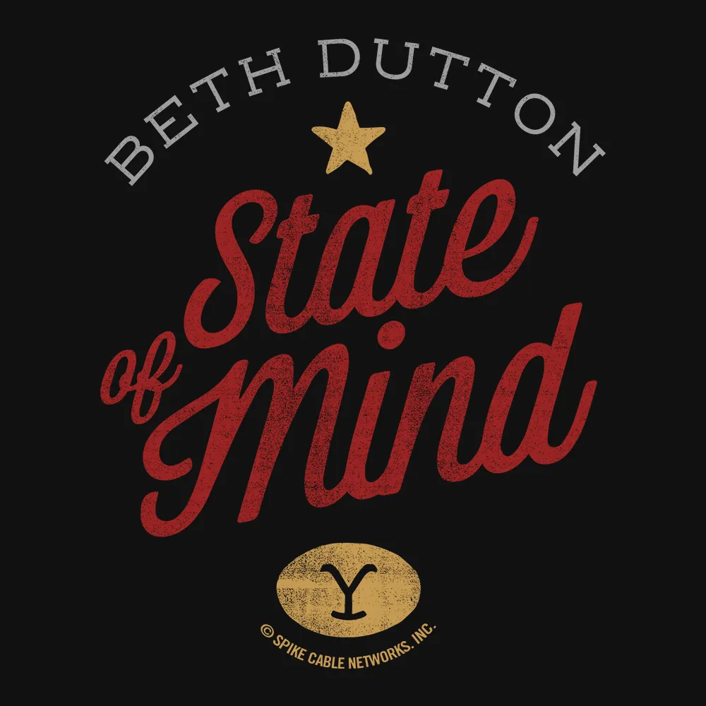 Yellowstone Beth Dutton State of Mind Women's Short Sleeve T-Shirt sold by Paramount Shop product image thumbnail 2