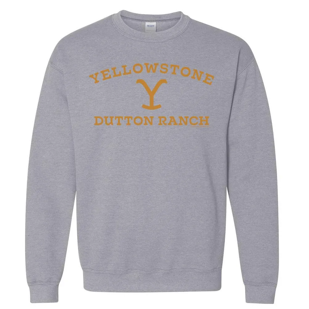 Yellowstone Dutton Ranch Logo Fleece Crewneck Sweatshirt sold by Paramount Shop