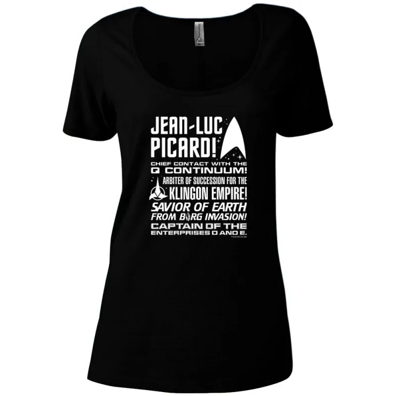 Star Trek: Picard Tribute Women's Relaxed Scoop Neck T-Shirt sold by Paramount Shop