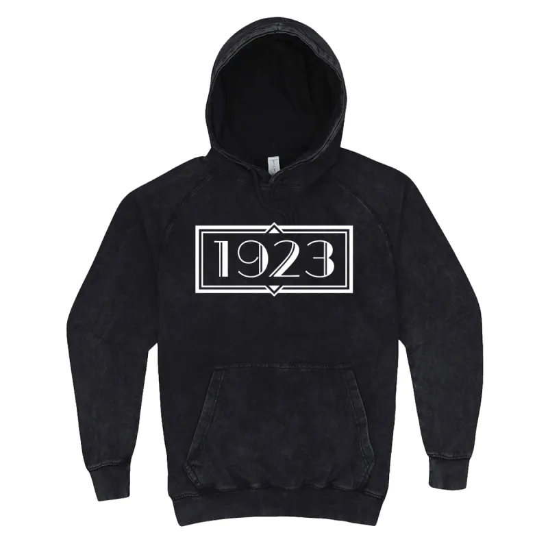 Yellowstone 1923 Logo Distressed Hooded Sweatshirt made by Paramount Shop