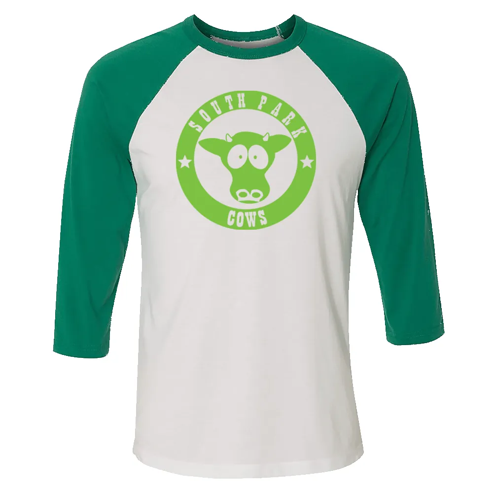 South Park Elementary Cows 3/4 Sleeve Baseball T-Shirt sold by Paramount Shop