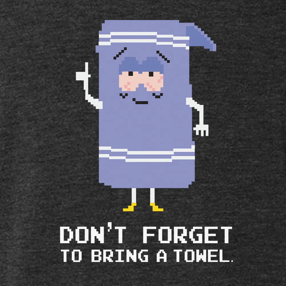 South Park 8-Bit Towelie Bring a Towel Men's Tri-Blend T-Shirt sold by Paramount Shop product image thumbnail 2