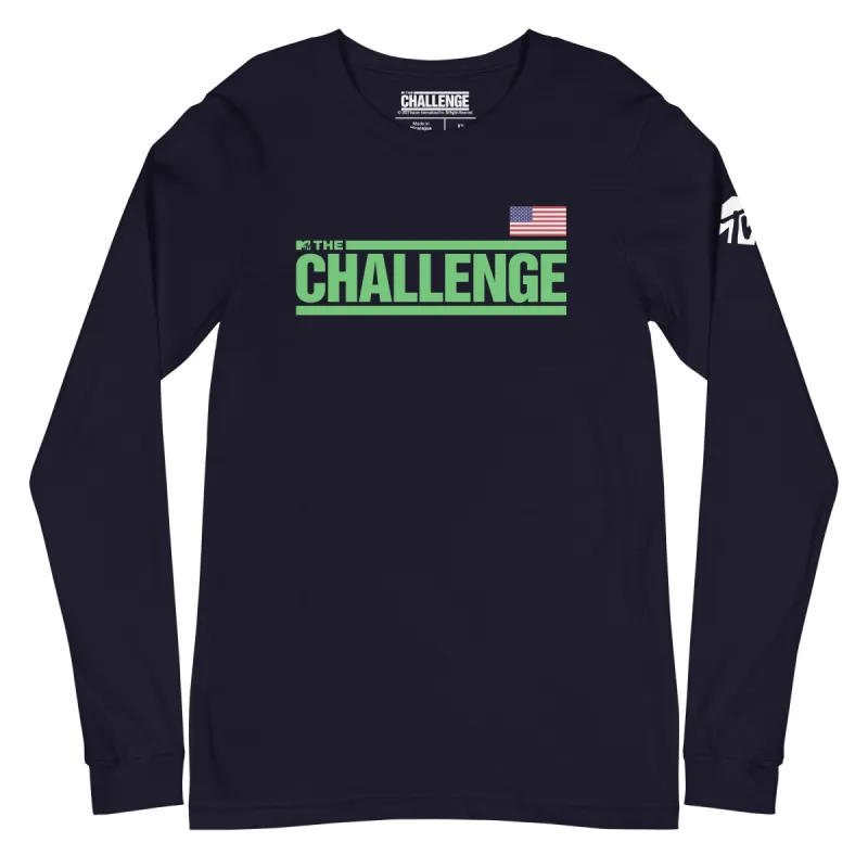 The Challenge Logo Flag Long Sleeve T-Shirt sold by Paramount Shop