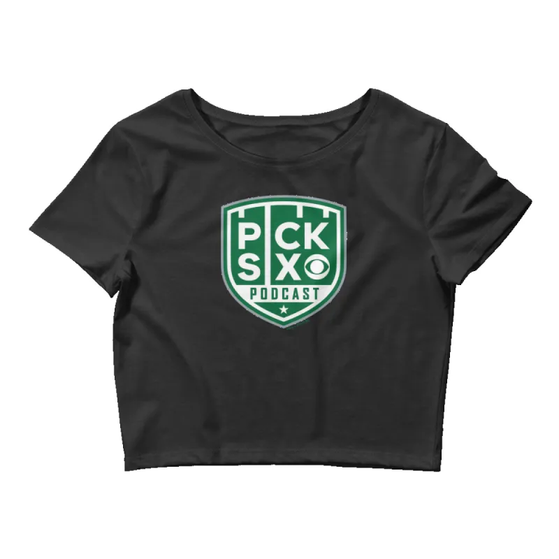 Pick Six Podcast Logo Women's Crop Top sold by Paramount Shop