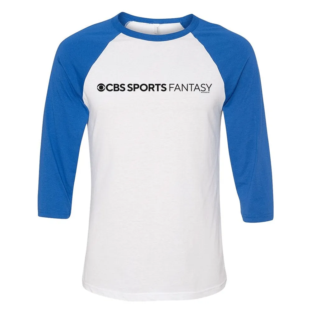 CBS Sports Fantasy Logo 3/4 Sleeve Baseball T-Shirt sold by Paramount Shop product image thumbnail 5