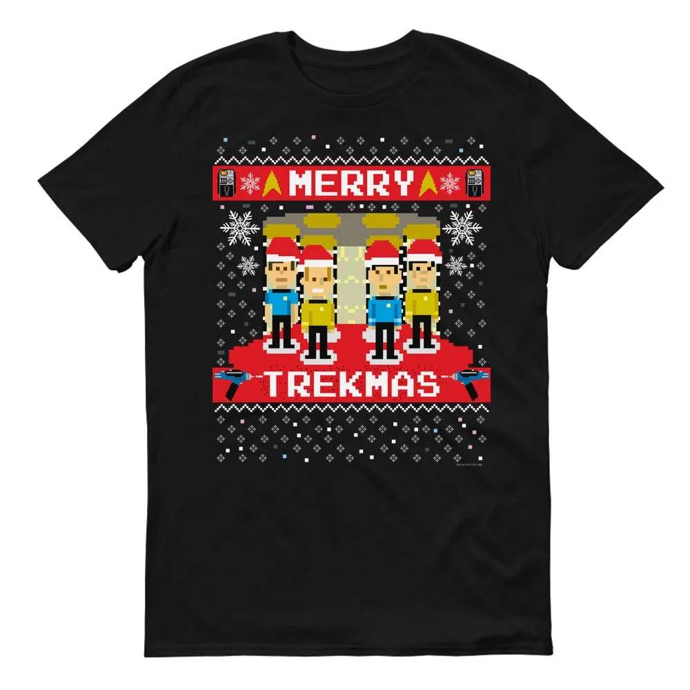 Star Trek: The Original Series Merry Trekmas Adult Short Sleeve T-Shirt sold by Paramount Shop