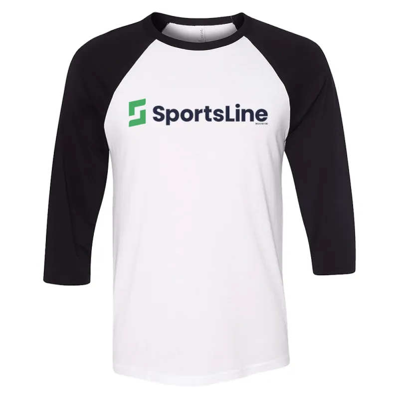 Sportsline Logo 3/4 Sleeve Baseball T-Shirt sold by Paramount Shop