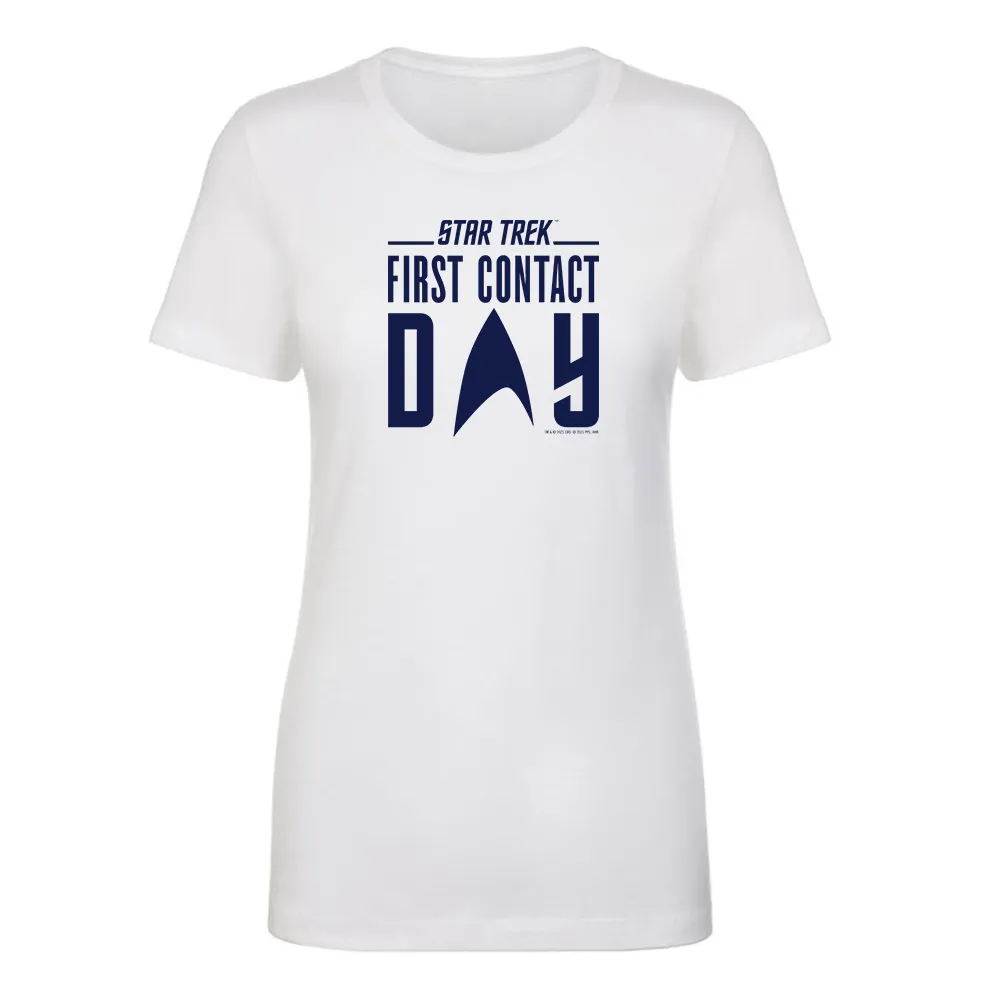 Star Trek: First Contact Day Blue Logo Women's Short Sleeve T-Shirt sold by Paramount Shop product image thumbnail 3